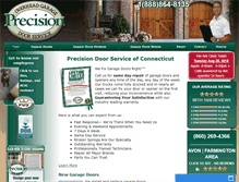 Tablet Screenshot of precisiongaragedoorsct.com